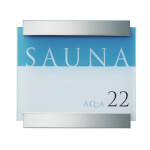 CLEAR Türschilder elegantes Design, edle Befestigungselemente: