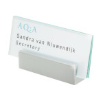 CLEAR Tischaufsteller  2 Glasscheiben à 3 mm, ESG, 