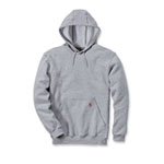 Carhartt Hooded Sweatshirt Kapuzenpullover grau mit Kapuze, Vordertasche, elastische Bündchen