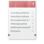 CRYSTAL SIGN Infotafeln DURABLE, Infotafel, hochwertiges Acrylglas, A4 hoch,