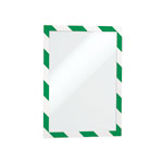DURABLE Informationsrahmen DURAFRAME Magnetic Security A4, grün/weiß,