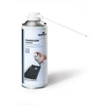 DURABLE Powerclean Druckluft-Spray zur Reinigung schwer zugänglicher oder empfindlicher Stellen