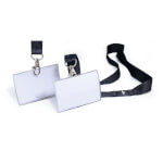 Namensschilder CLICK FOLD mit Textilband