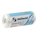 DEISS 49800 Müllbeutel UNIVERSAL PLUS mit Tragegriff Volumen: 25 l, Farbe: transparent, HDPE 12my