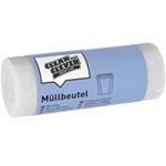 Clean and Clever Müllbeutel SMA72 1 ROL = 50 Stück, reißfestes Polyethylen, transparent