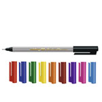 Edding 89 Office Einwegfineliner mit metallgefasster Kunststoffspitze,