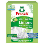 Frosch All-in-1 Spül-Tabs Limone 50 entsorgen Verschmutzung und Kalkablagerungen