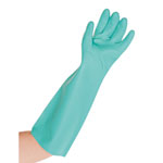 Nitrilhanschuh Chemikalienschutz Professional grün, 46 cm Länge