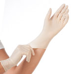 Einweg-Handschuhe aus Latex Einmalhandschuhe Grip Light in weiß