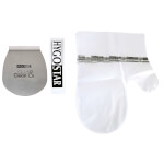 Hygostar Quick&Clean Kit Single Edelstahl Handschuhset mit magnetischer Ablage für Bäckereien