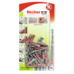 fischer DuoPower 5 x 25 S zwei Komponenten Klapp-, Spreiz- und Knotdübel mit Schrauben
