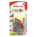 fischer DuoPower 6 x 30 S zwei Komponenten Klapp-, Spreiz- und Knotdübel mit Schrauben
