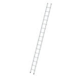 Munk Sprossen-Anlegeleiter aus Aluminium, einteilig Sprossenanzahl 16, Arbeitshöhe 5,4 m