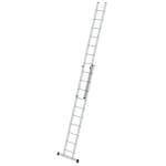 Munk Sprossen-Schiebeleiter aus Aluminium, zweiteilig Sprossenanzahl 2 x 10, Arbeitshöhe 6,0 m