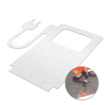 PREMARK thermoplastische Bodenmarkierung Ladestation E-Auto, zur Kennzeichnung von Parkflächen mit Ladesäule