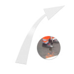 Premark thermoplastische Bodenmarkierung Vorankündigungspfeil Rechts, zur Kennzeichnung von Verkehrswegen