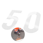 Premark thermoplastische Bodenmarkierung 50 km/h, zur Kennzeichnung von Verkehrswegen