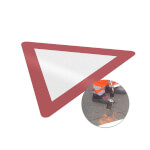 Premark thermoplastische Bodenmarkierung Vorfahrt gewähren VZ 205