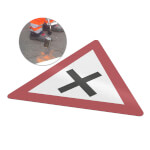 Premark thermoplastische Bodenmarkierung Kreuzung oder Einmündung VZ 102