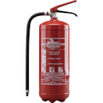 Adler Pulver-Feuerlöscher PDE6 Dauerdrucklöscher mit Druckhebelarmatur