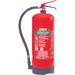 Gloria Bio-Schaum-Dauerdruckfeuerlöscher SDB 9 fluorfrei mit Druckhebelarmatur und Manometer
