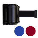 Absperrgut in Wandkassette 180 Grad ausrichtbarer Gurt zur Wandbefestigung, in versch. Gurtfarben