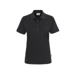 Hakro Damen-Poloshirt performance anthrazit funktionelles Piqué-Poloshirt mit Knopfleiste