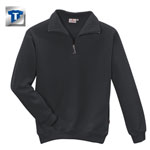 Hakro Zip-Sweatshirt anthrazit aus strapazierfähigem Mischgewebe