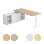 Hammerbacher Anbauschreibtisch 180x80 zur Auflage auf Sideboard