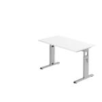 Hammerbacher Schreibtisch O-Serie mini 140x67 höheneinstellbar mit Rasterung 1 cm