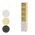 Hammerbacher Kombischrank Advanced 9 mit Bügelgriff 4 Ordnerhöhen und 4 Schubladen