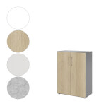 Hammerbacher Schrank Advanced 9 mit Bügelgriff 3 Ordnerhöhen