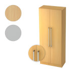 Hammerbacher Schrank Solid mit Chromgriff 5 Ordnerhöhen und Türen