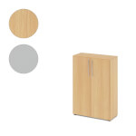 Hammerbacher Schrank Basic mit Bogengriff 3 Ordnerhöhen und Türen