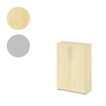 Hammerbacher Schrank Basic mit Bogengriff 3 Ordnerhöhen und Türen