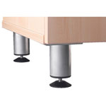 Büroeinrichtungen Zubehör Metallfüße 2 x 2, Höhe 90 mm