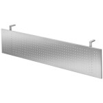 Büroeinrichtungen Zubehör Sichtblenden aus Lochblech, silber