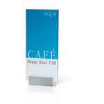 CLEAR Tischaufsteller  2 Glasscheiben à 3 mm ESG, 