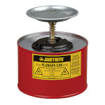 Justrite Sparanfeuchter 1,0 L Stahl mit Flammsperre und Pumpwerk