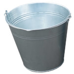 Justrite Ersatzeimer für Smokers Cease Fire Standascher feuerverzinkter Stahleimer zum Auswechseln in Sicherheitsstandaschern