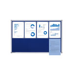 Präsentationssysteme Informationssysteme JANSEN DISPLAY Pinnwand SCRITTO, textilbespannt,