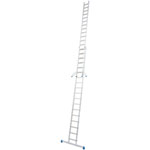 Krause Stabilo Aluminium-Schiebeleiter, einteilig Sprossenanzahl 2 x 18, Arbeitshöhe 10,1 m