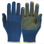 Arbeitshandschuhe Mechanischer Schutz Strickhandschuhe KCL PolyTRIX BN, Farbe: blau-gelb,