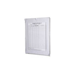 Hygieneplan Kontrolltafel Flap A4 vertikal, mit Fenster