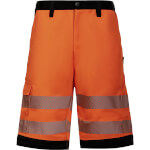 Korntex EOS HiVis Warnshutz Shorts orange mit zwei Reflexstreifen und seitlicher Cargotasche