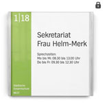 LITE Secure Türschilder stilvolle Türbeschilderung aus Acrylglas und Edelstahl,