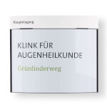 PacificX Wandschild, gewölbt - für Papiereinlage A3 quer