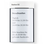 PacificX Wandschild, gewölbt - für Papiereinlage A4 hoch