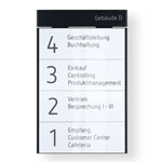 MessengerX Wandschild, flach - für Papiereinlage A3 hoch