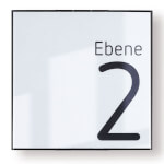 MessengerX Türschild schneller Wechsel der Papiereinlagen durch Klemmverschluss